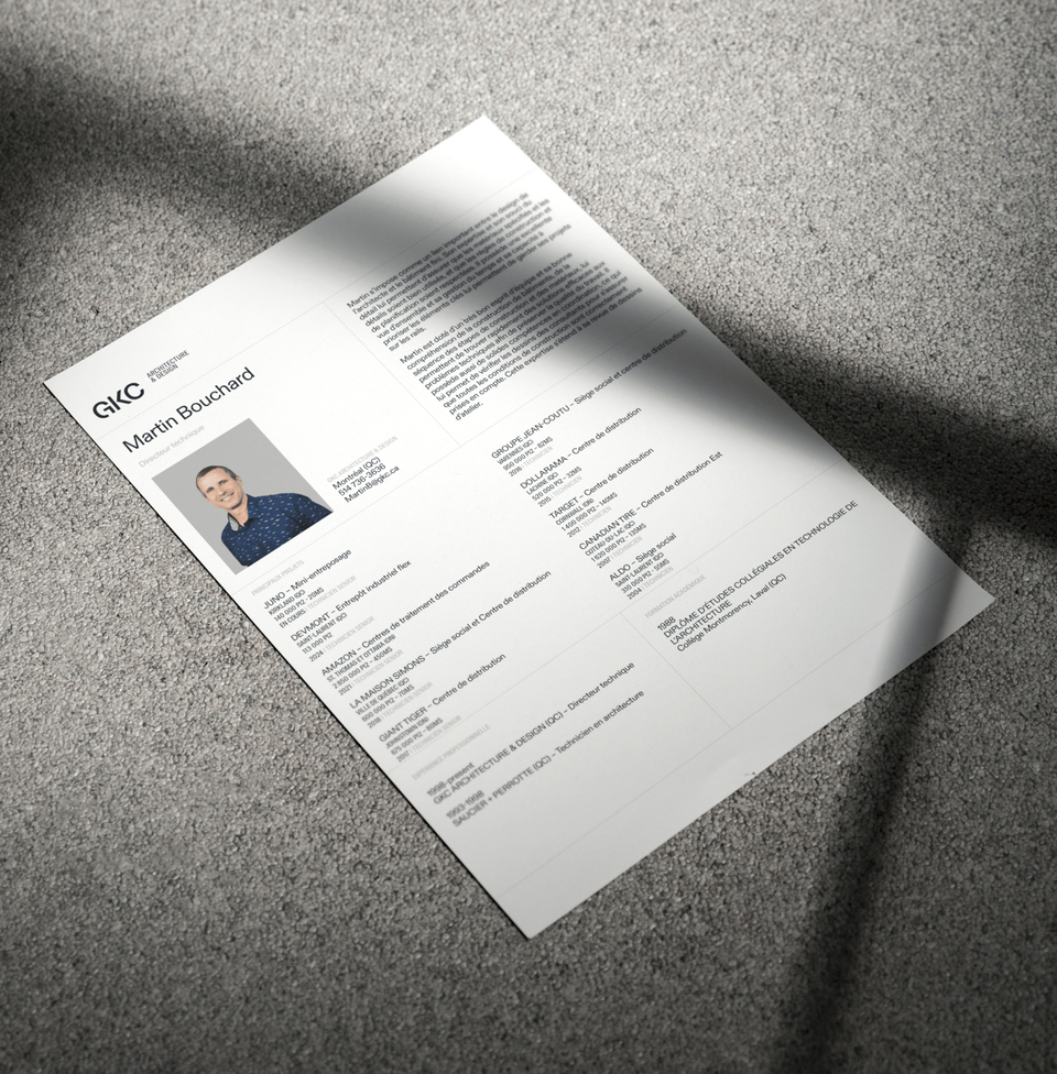 A branded resumé