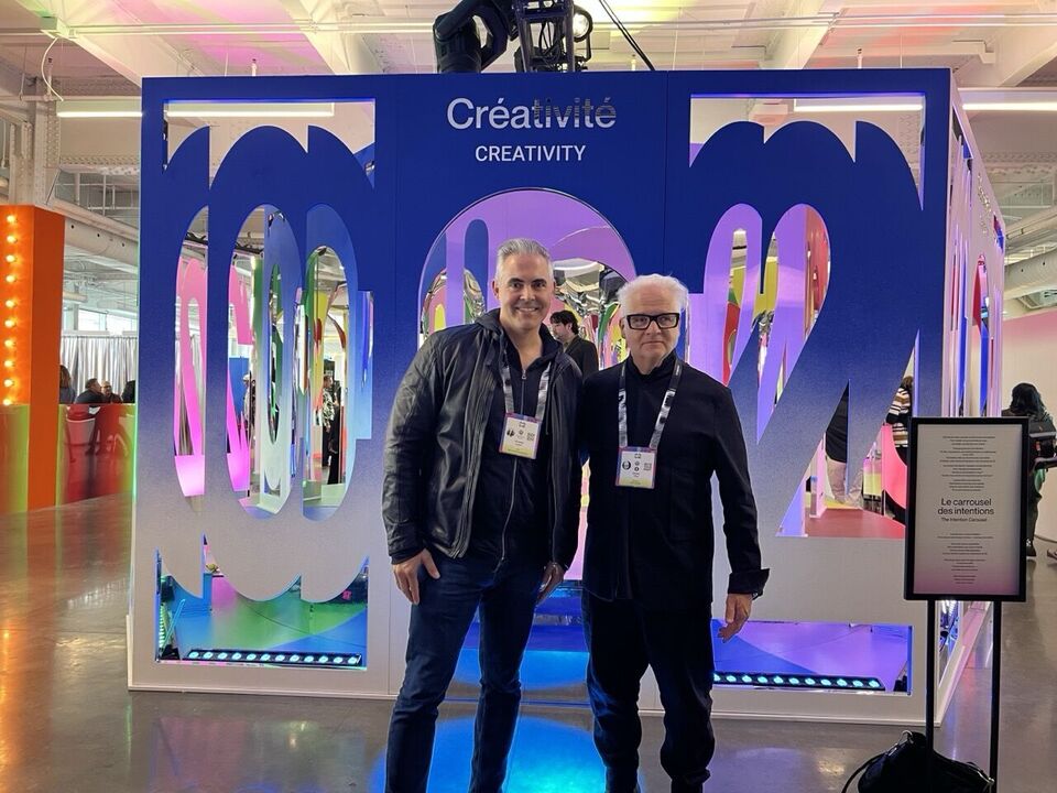 Fernando Lozano, CEO of GKC, with Andrew King at the 2025 C2 Montreal conference