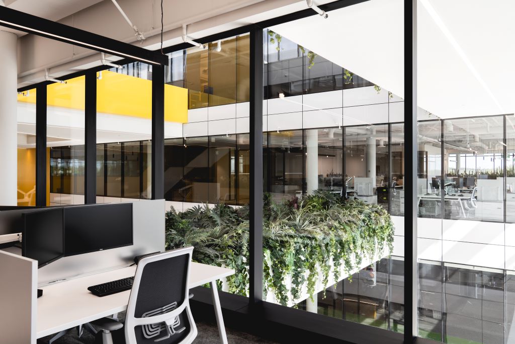 Atrium at Giant Tiger Head Office in Ottawa.